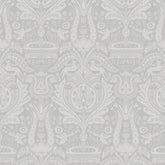 Laura Ashley Heraldic Damask Wallpaper Slate Grey